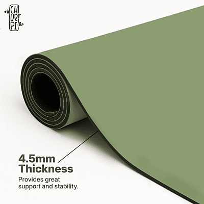 Grow Arched Yoga Mat | Pea Green