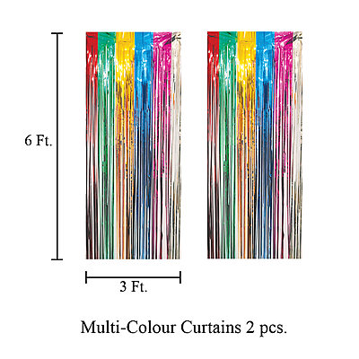 The Magic Balloons - Holi combo kit for decoration of 30pcs Printed Balloons, 1 Banner, and 2 curtain Pack of 33pcs