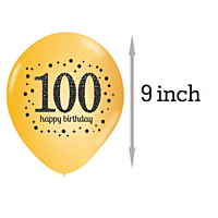 Celebrate The Milestone 100th Birthday Of A Special Someone With Our Combo Kit, Which Includes 15pcs Printed Balloons, A Curtain, And A Banner.