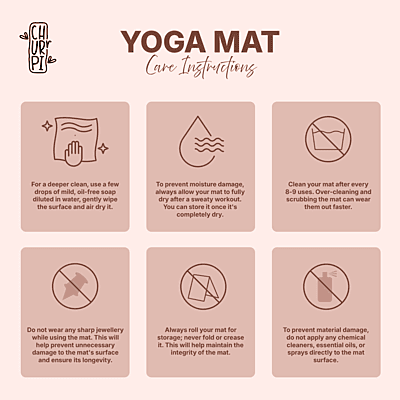 Calm Arched Yoga Mat | Light Coffee