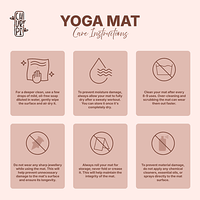 Calm Arched Yoga Mat | Light Coffee