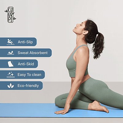 Flow Arched Yoga Mat | Dark Blue