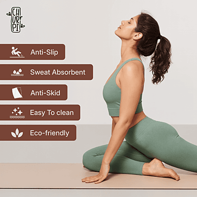 Calm Arched Yoga Mat | Light Coffee