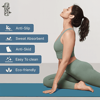 Flow Arched Yoga Mat | Dark Blue