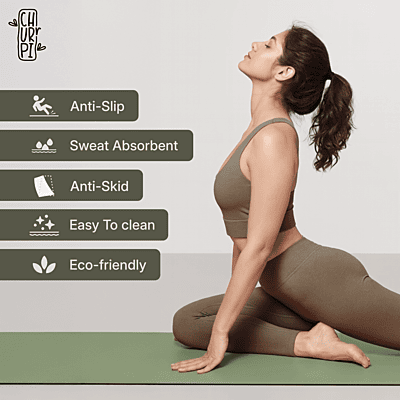 Grow Arched Yoga Mat | Pea Green