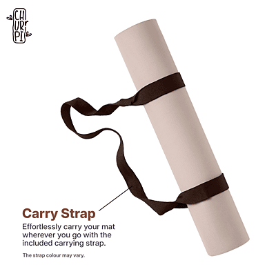 Calm Arched Yoga Mat | Light Coffee