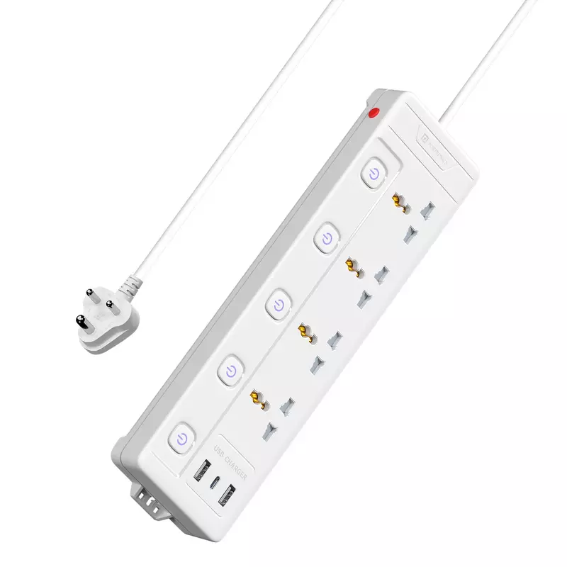 Portronics Power Plate 19 Extension Board with 4 Universal Power Sockets ( WHITE) Portronics Power Plate 19 Extension Board with 4 Universal Power Sockets ( WHITE)