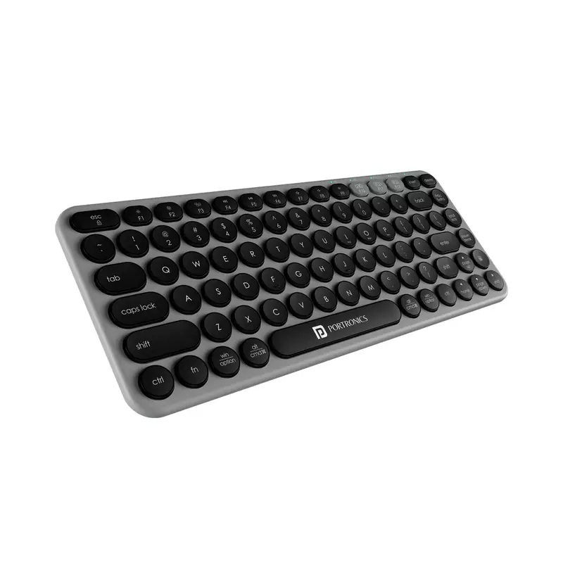 Portronics Bubble 2.0 TKL Wireless Keyboard – Bluetooth Connectivity | Compact TKL Design | Long Battery Life | On-the-Go Typing