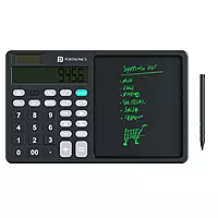 Portronics Ruffpad Calc 2 – 5.5 Inches Screen | 12 Digits Layout | Screen Lock | Erase Button | Black