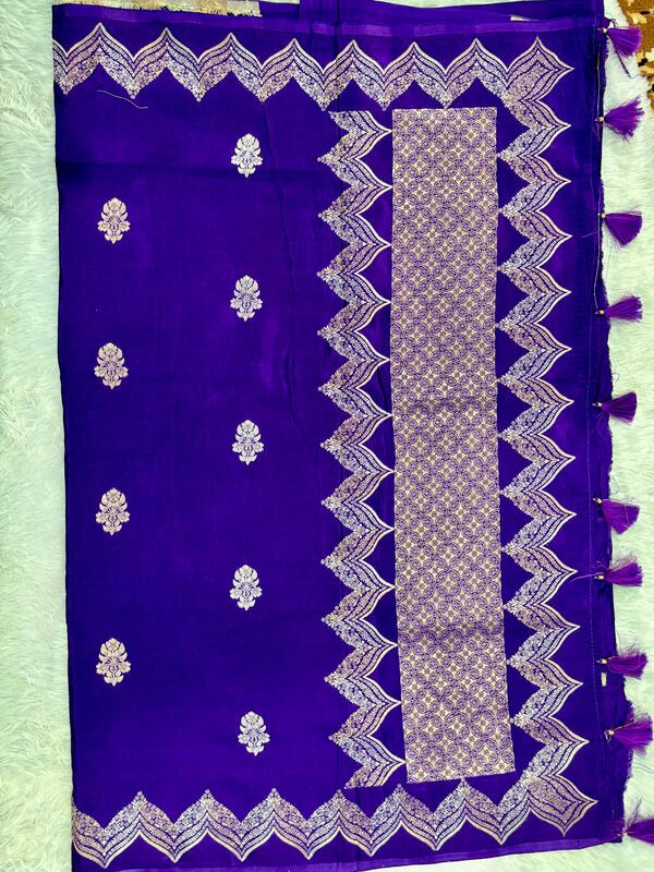 Banasari Raw Mango Silk Saree