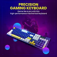 Portronics K2 Gaming Keyboard with Red Linear Switches,1.5 Meter Long Cable & Dynamic Lighting(Blue) Portronics K2 Gaming Keyboard with Red Linear Switches,1.5 Meter Long Cable & Dynamic Lighting(Blue)