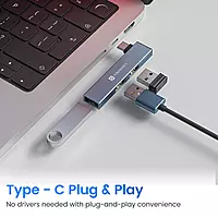 Portronics Mport Mino C – 3-Port USB 2.0 Type-C Hub provides three USB 2.0 ports, compact design, and easy plug-and-play.