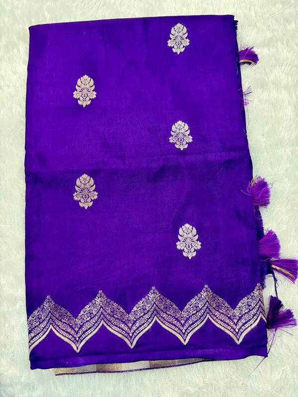 Banasari Raw Mango Silk Saree
