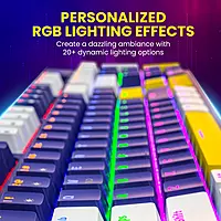 Portronics K2 Gaming Keyboard with Red Linear Switches,1.5 Meter Long Cable & Dynamic Lighting(Blue) Portronics K2 Gaming Keyboard with Red Linear Switches,1.5 Meter Long Cable & Dynamic Lighting(Blue)