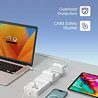 Portronics Power Plate 19 Extension Board with 4 Universal Power Sockets ( WHITE) Portronics Power Plate 19 Extension Board with 4 Universal Power Sockets ( WHITE)