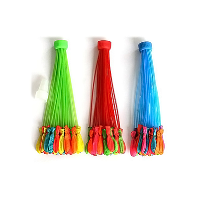 The Magic Balloons- Automatic Fill and Tie Magic Water Balloons for Holi - Multicolour 222 Holi Balloons Fill and tie Water Balloons in 60 seconds for Holi self sealing water balloon