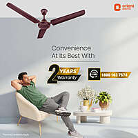 Rapid Air High Speed Ceiling Fan | 2-Year Warranty Brown