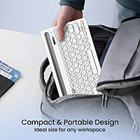 Portronics Bubble Dock Wireless Keyboard with Tablet Holder, Multi-Device Pairing, Rechargeable Battery,Dual Connectivity(2.4 GHz RF & Bluetooth 5.3v) Portronics Bubble Dock Wireless Keyboard with Tablet Holder, Multi-Device Pairing, Rechargeable Battery,Dual Connectivity(2.4 GHz RF & Bluetooth 5.3v)