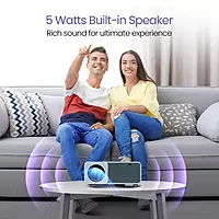 with 1080p Full HD Resolution, Built-in Streaming Apps (Netflix, Prime Video, Hotstar), 4000 Lumens, Screen Mirroring, 5 Watt Speaker (Grey)