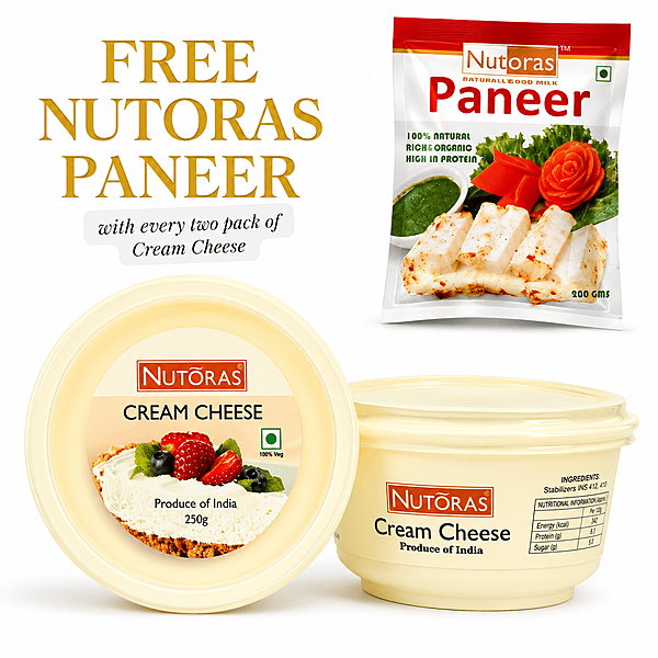 Nutoras Cream Cheese 500G(Free Paneer) Nutoras Cream Cheese 500G(Free Paneer)