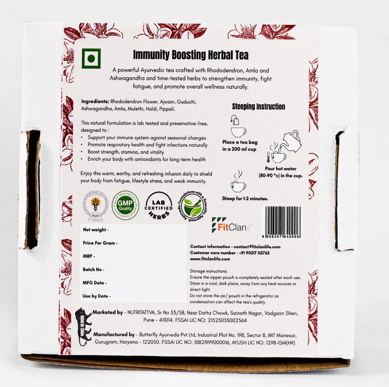 Immunity Boosting Herbal Tea | Ayurvedic Blend with Amla, Ashwagandha & Turmeric