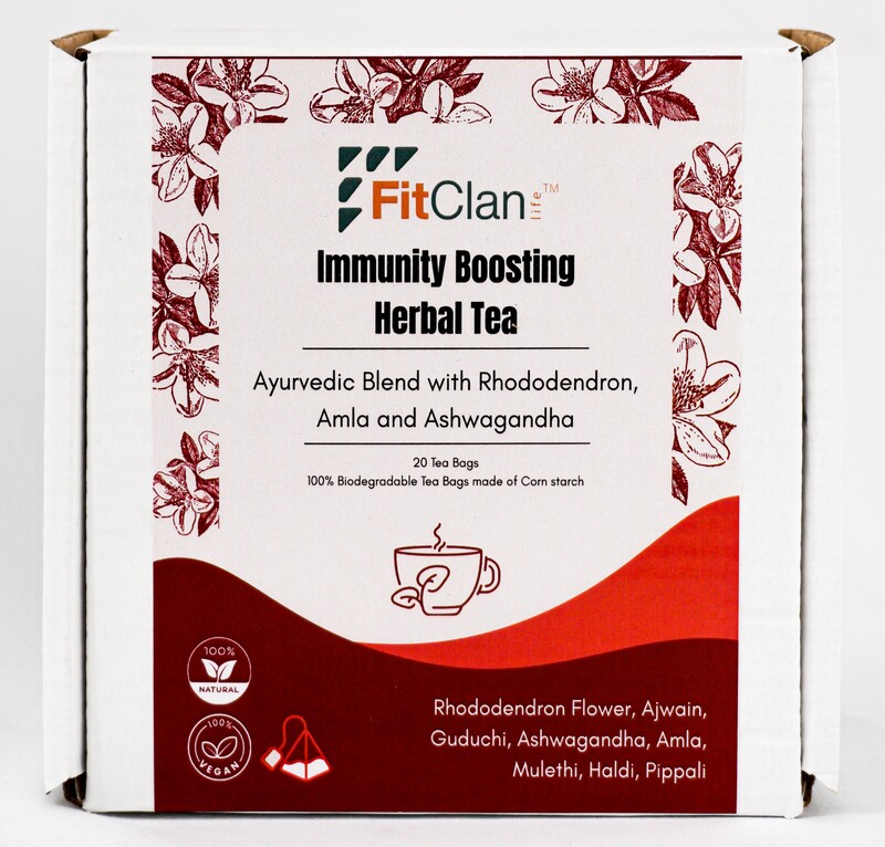 Immunity Boosting Herbal Tea | Ayurvedic Blend with Amla, Ashwagandha & Turmeric