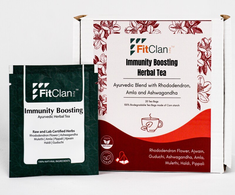 Immunity Boosting Herbal Tea | Ayurvedic Blend with Amla, Ashwagandha & Turmeric