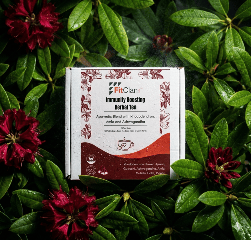 Immunity Boosting Herbal Tea | Ayurvedic Blend with Amla, Ashwagandha & Turmeric