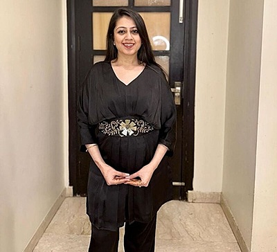 Imported Crepe Co-Ord Set 2-Black