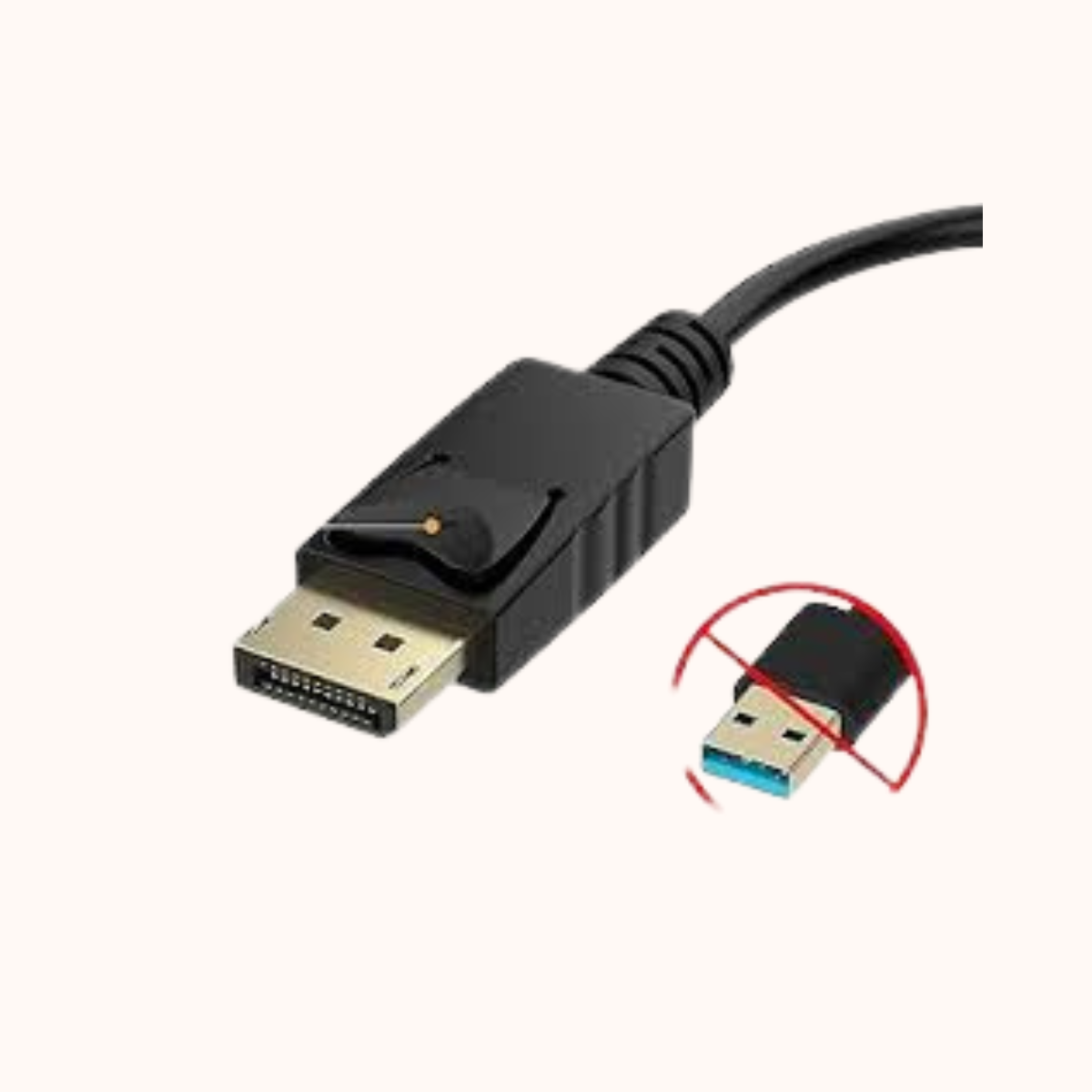Imported Premium 15cm DisplayPort to VGA Adapter - Male to Female | DP-VGA-ADP