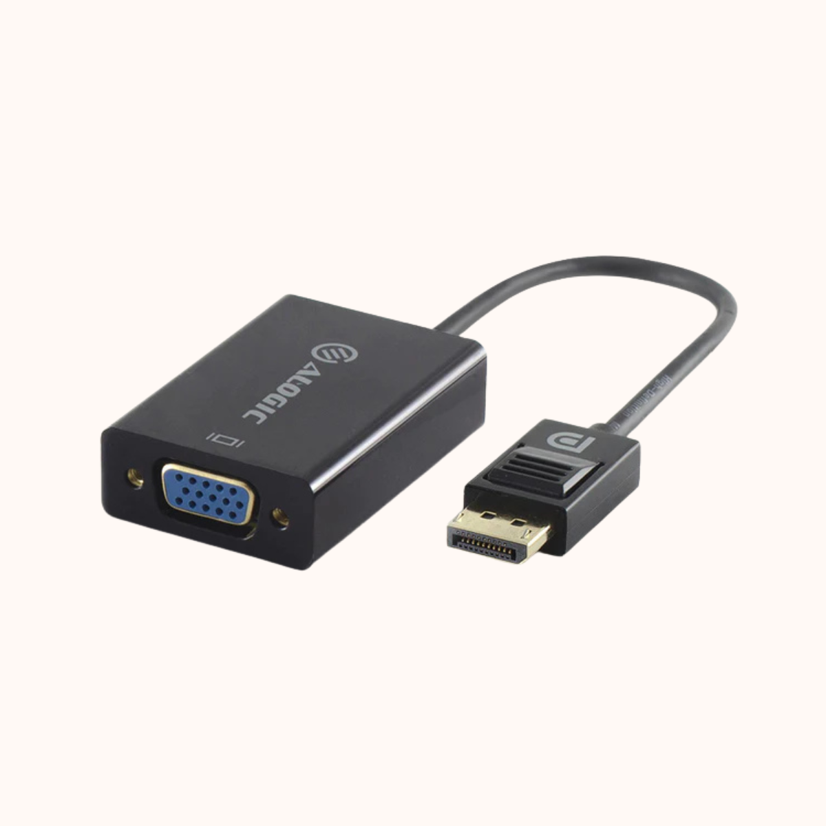 Imported Premium 15cm DisplayPort to VGA Adapter - Male to Female | DP-VGA-ADP