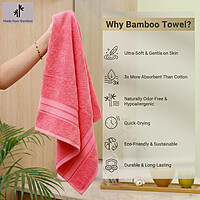 Bamboo Bath Towel 4Pcs Set