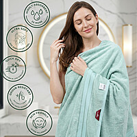 Bamboo Bath Towel Frosted Lime