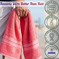 Bamboo Bath Towel Pink