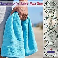 Bamboo Bath Towel Blue