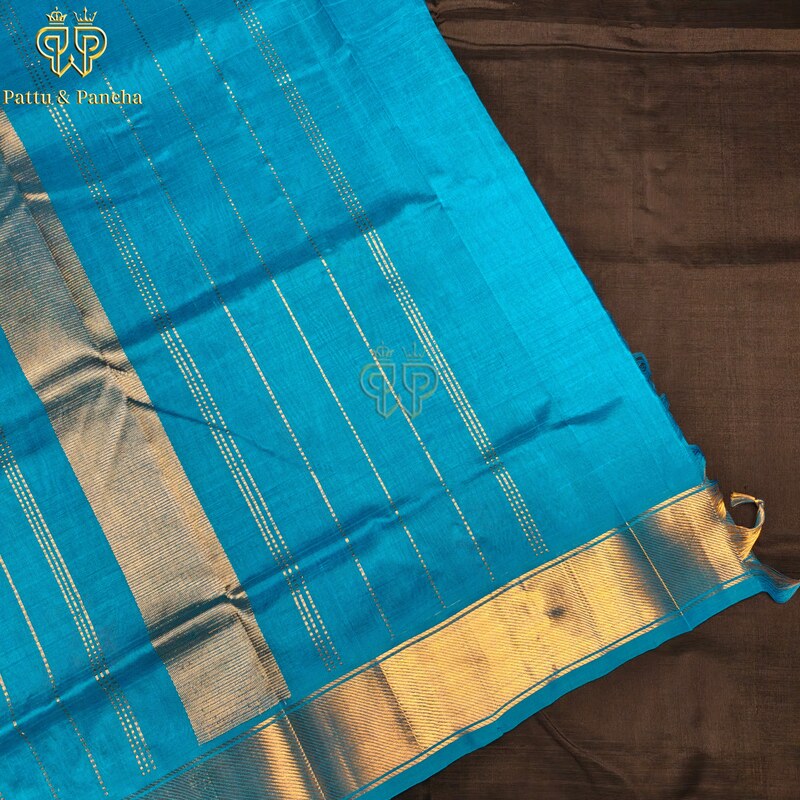 Silk cotton Black - Blue