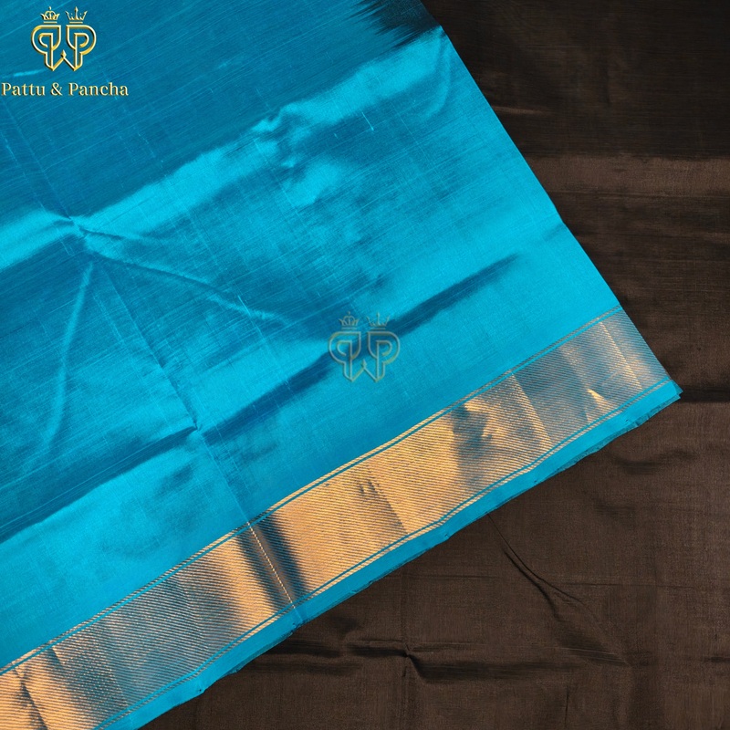 Silk cotton Black - Blue