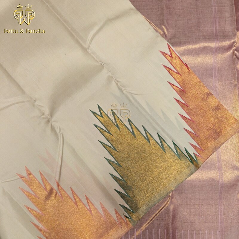 Half White Temple Border - Pure