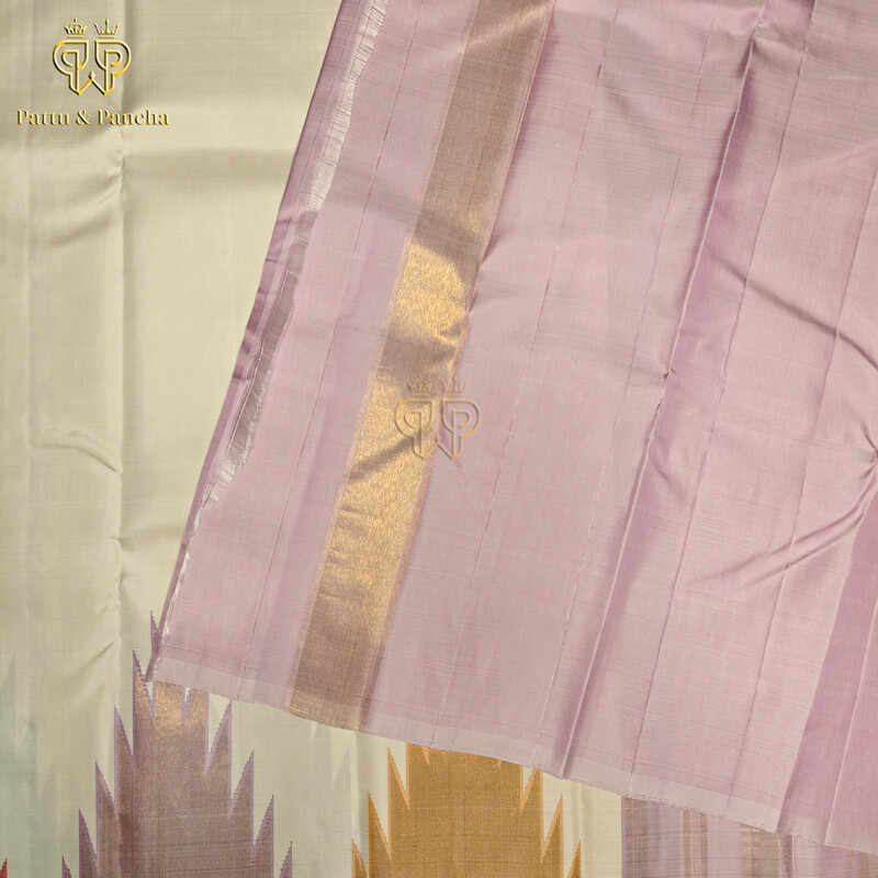 Half White Temple Border - Pure