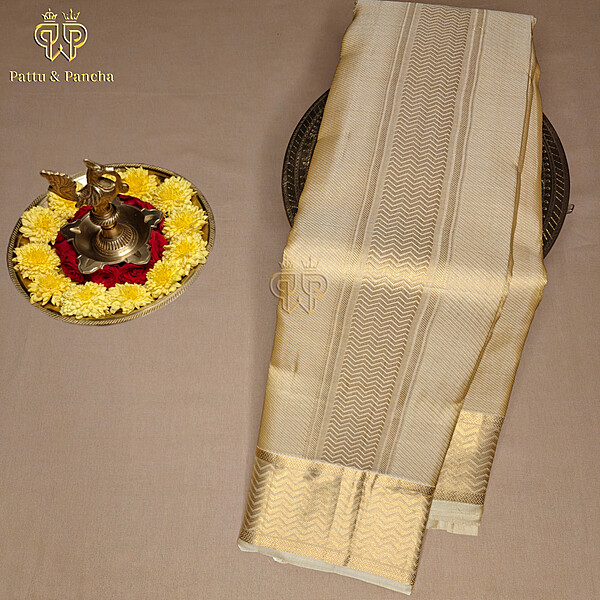 Pure Silk Dhoti Brocade Tissue