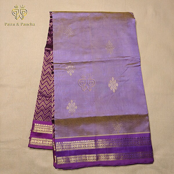 Silk cotton Lavender kolam
