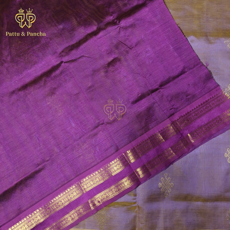 Silk cotton Lavender kolam