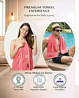 Bamboo Bath Towel Pink