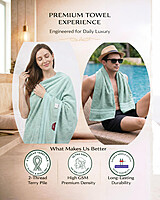 Bamboo Bath Towel Frosted Lime