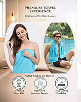 Bamboo Bath Towel Blue