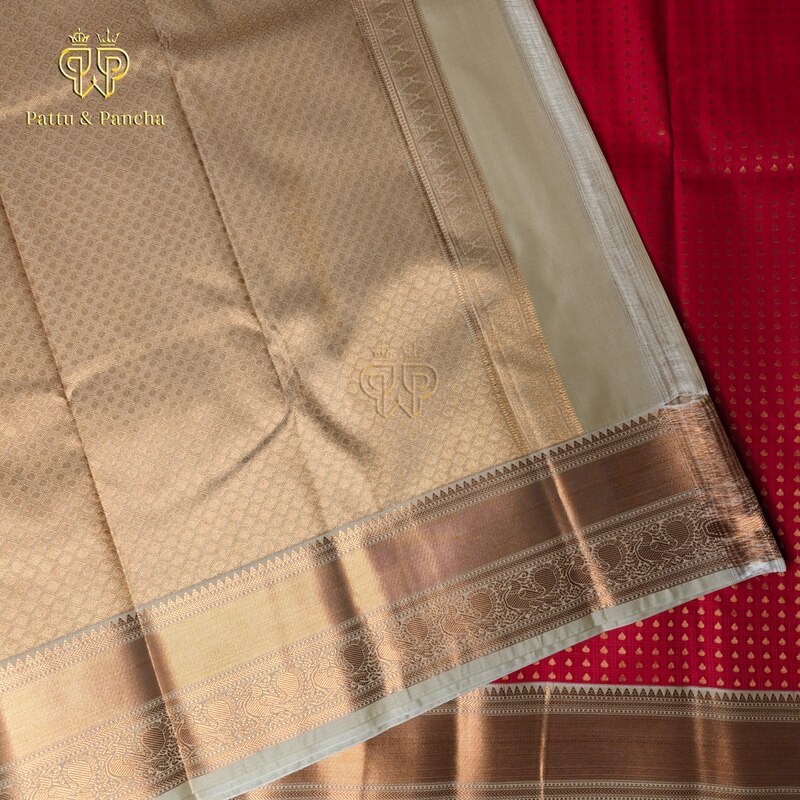 Red Thousand Butta Half White - Semi