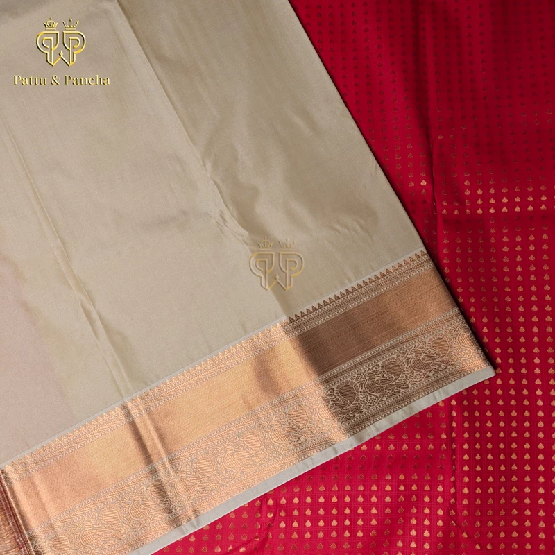 Red Thousand Butta Half White - Semi