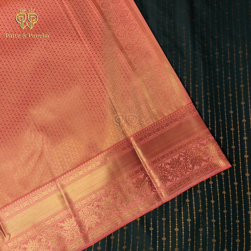 Bottle Green Line Peach - Semi