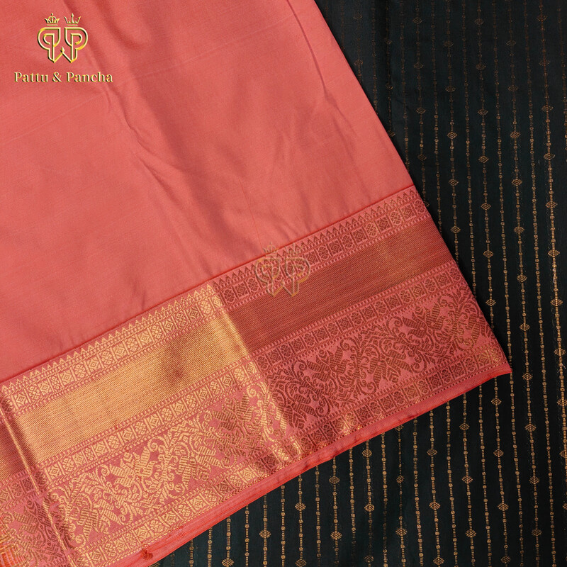 Bottle Green Line Peach - Semi