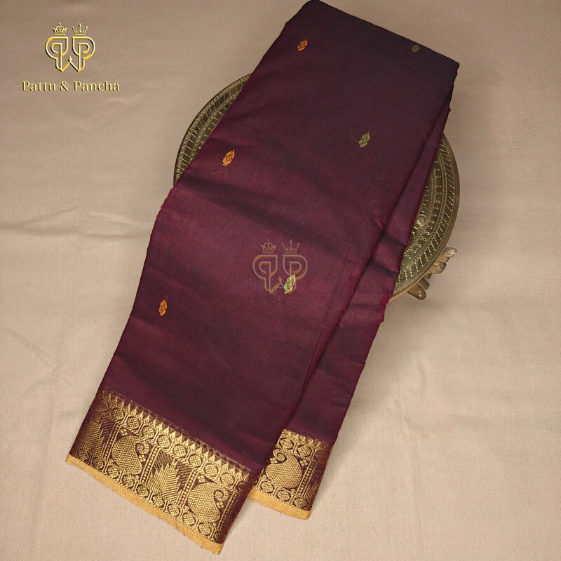 Kanchi cotton butta Brown